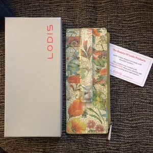LODIS Italian Leather Card Holder new in box